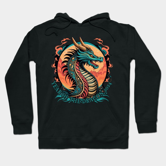 Chinese New Year- Year of the Dragon 2024 Hoodie by IceTees